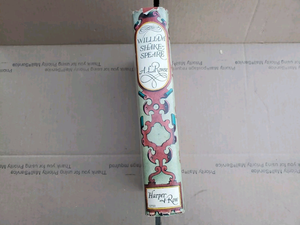 William Shakespeare A Biography By A. L. Rowse 1963 1st Edition Hardcover B9