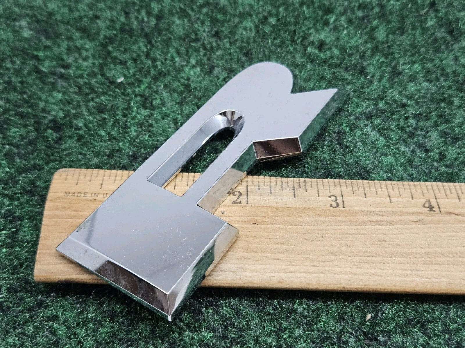 OEM "R" Chrome Individual Letter Lettering Emblem Badge Logo Nameplate 7S8