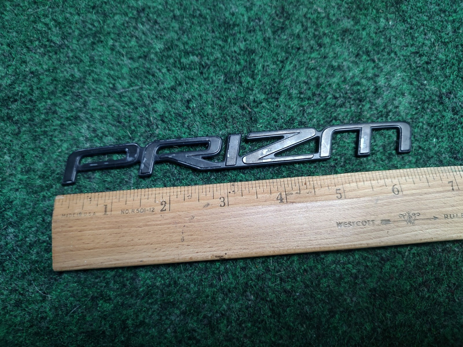 Chevy PRIZM Emblem Badge Nameplate Plastic Chrome Script 75443-1A680 3S3