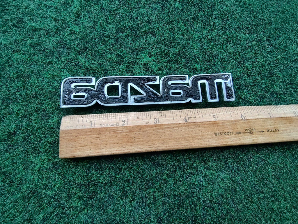 Mazda OEM Chrome Emblem Badge Logo Nameplate Name Plate ~5.8 Inches 5S3