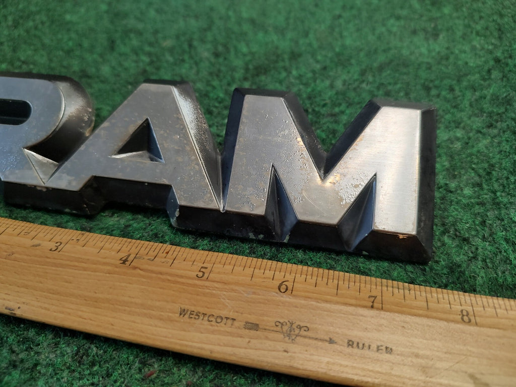 1981-1993 Dodge Ram Front Fender Side Emblem Badge Logo Nameplate Name Plate 4S5