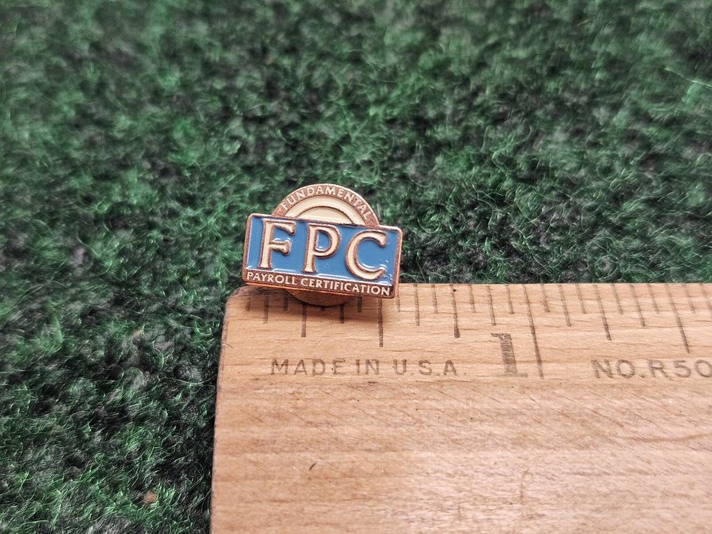 Fundamental Payroll Certification (FPC) Lapel/Tie Pin 1/2"x3/8"