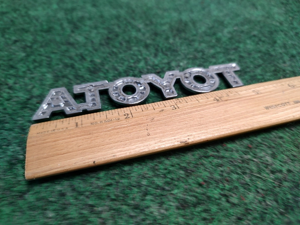 Toyota Rear Trunk Lid Emblem Name Plate Nameplate ~5.125" Chrome OEM 4S4