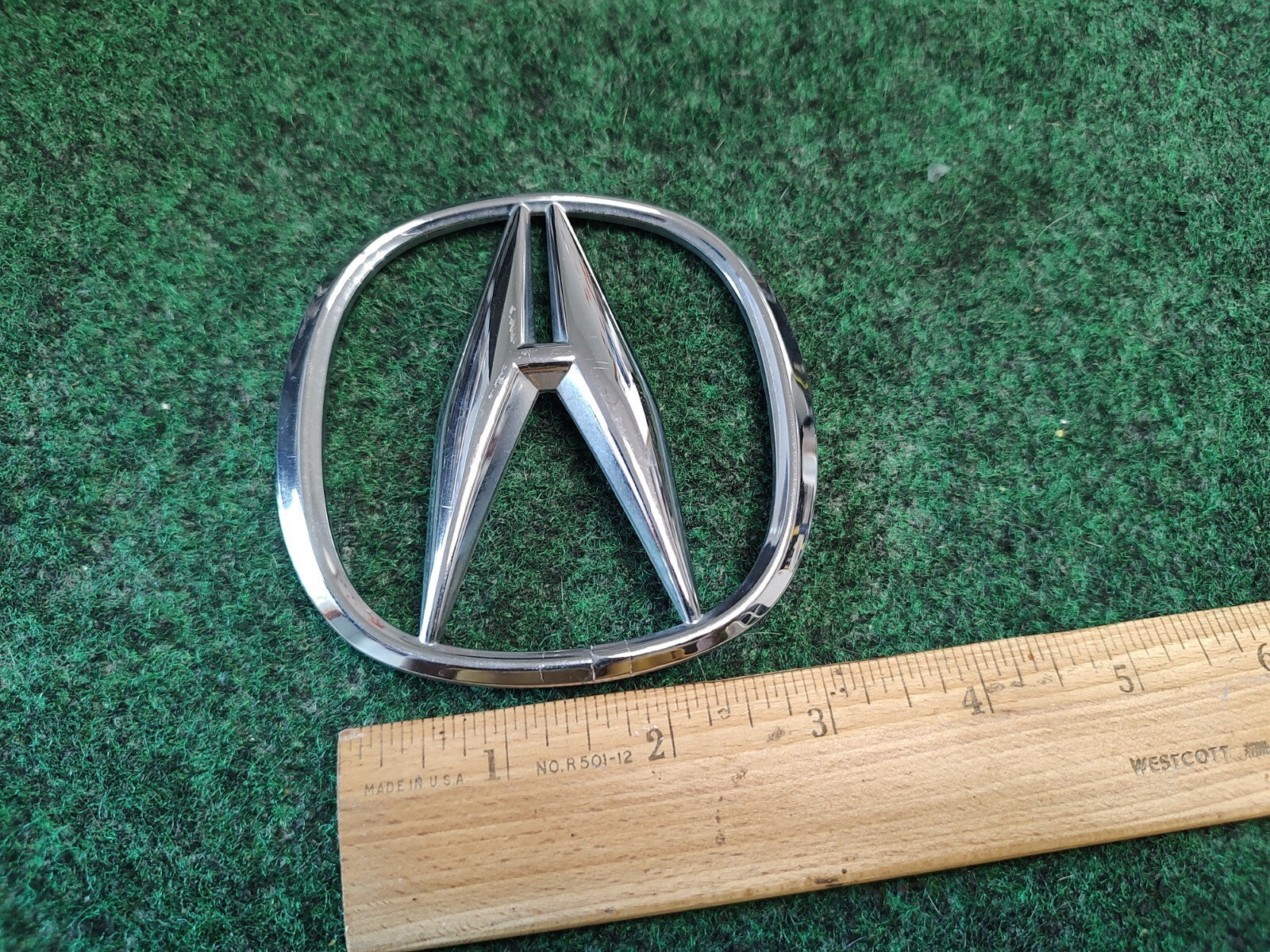 2007-2013 ACURA REAR GATE EMBLEM BADGE Logo 75701-STX-A100 CHROME 4S1