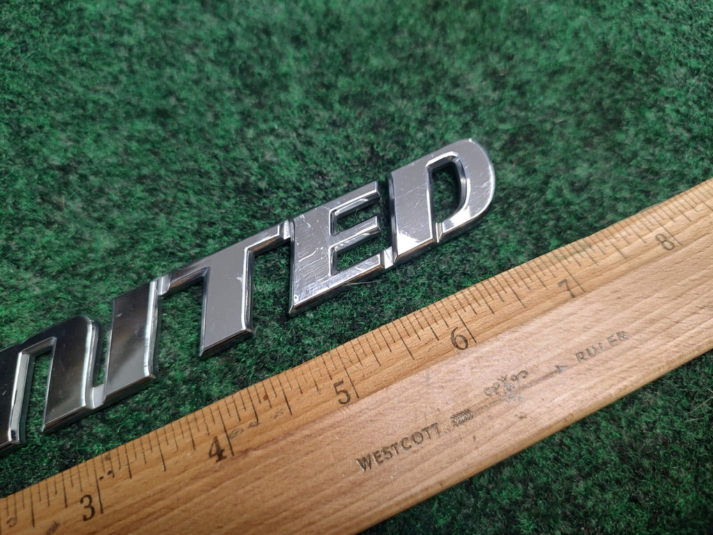 TOYOTA LIMITED CHROME SIDE EMBLEM LOGO BADGE SIGN SYMBOL NAME USED OEM 4S3