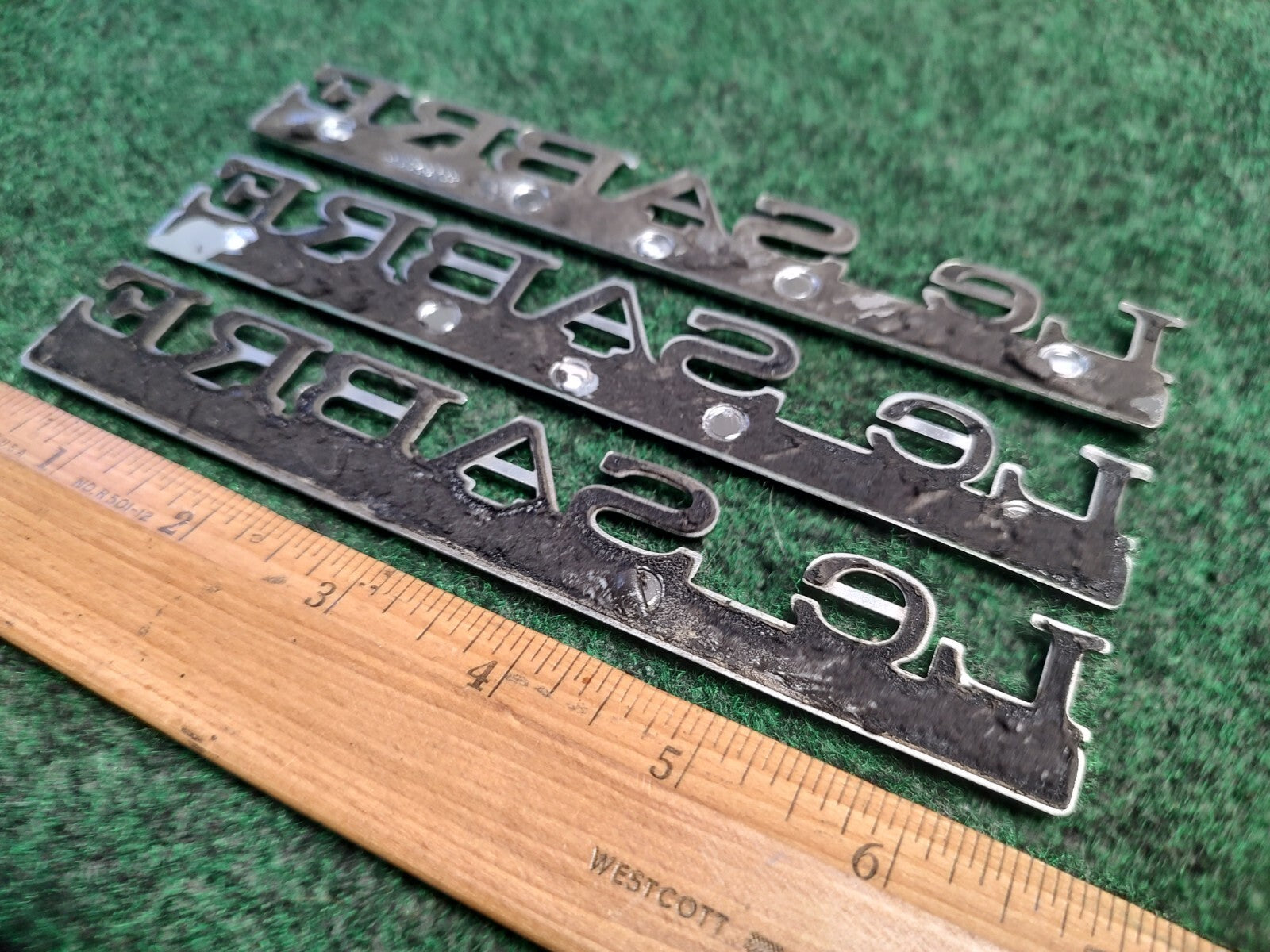(3) BUICK LESABRE LIMITED Custom REAR LID SIDE EMBLEM LOGO BADGE SYMBOL OEM 4S9