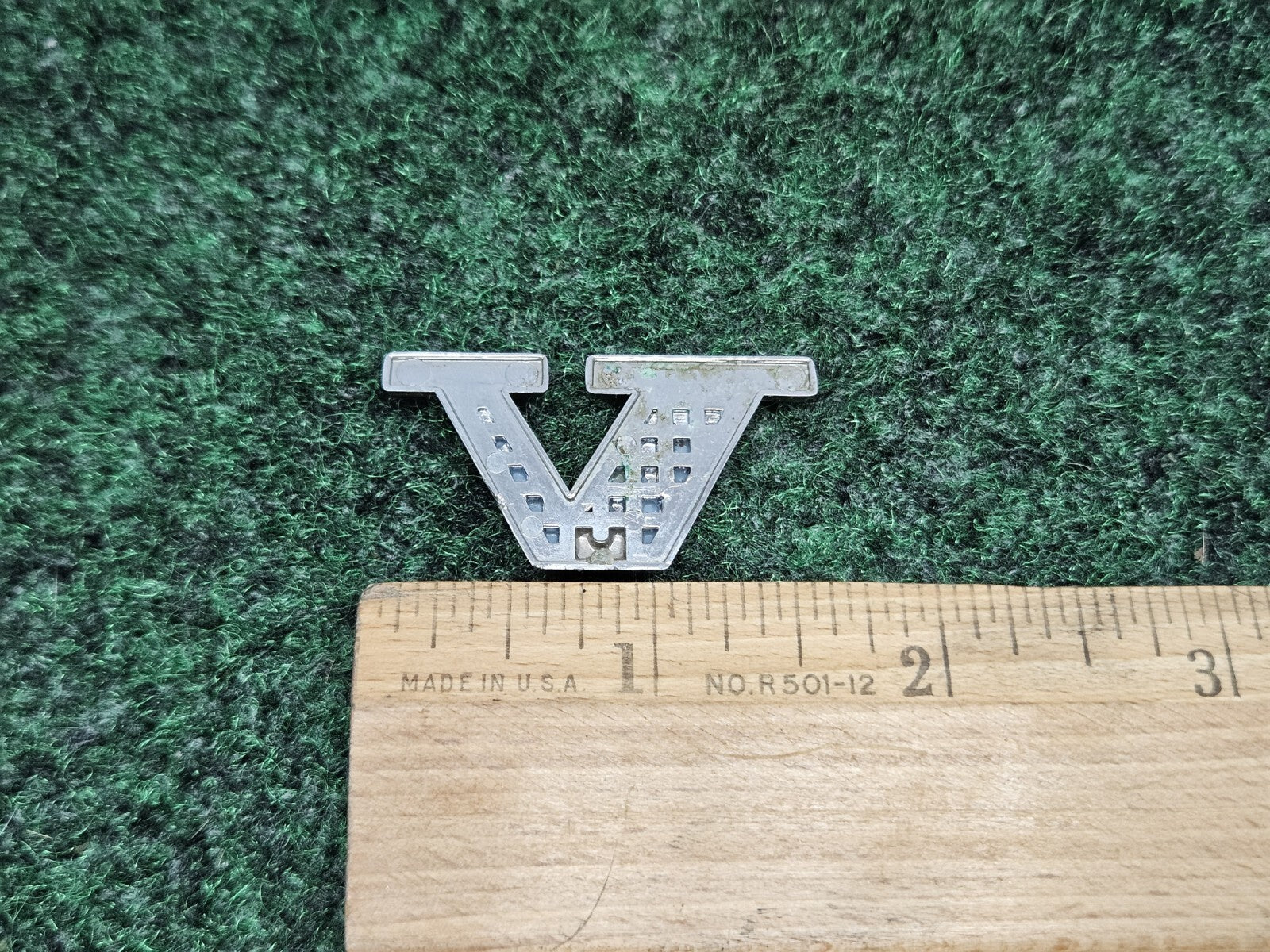 OEM "V" Chrome Individual Letter Lettering Emblem Badge Logo Volvo Nameplate 2S2
