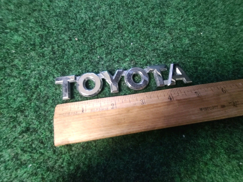 Toyota Rear Trunk Lid Emblem Name Plate Nameplate 5'' Inch Chrome OEM 4S3