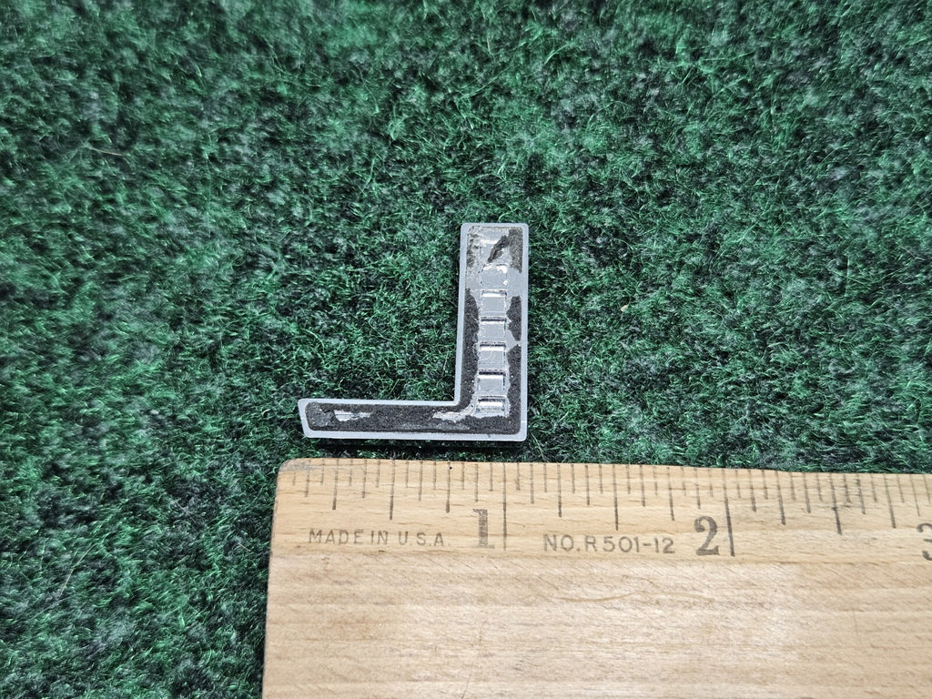 OEM "L" Chrome Individual Letter Lettering Emblem Badge Logo Nameplate 3D 7S9