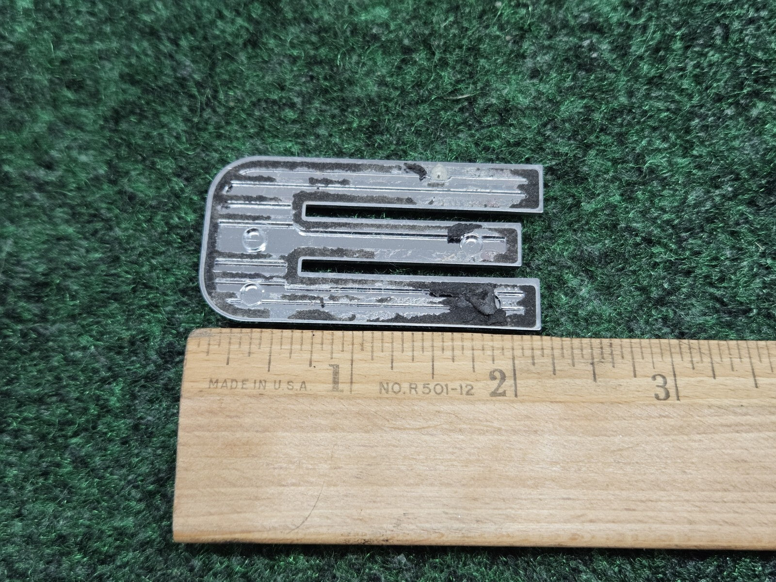 OEM Chrome "E" Hood Hatch E Individual Letter Emblem Badge Logo Nameplate 3D 2S6