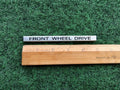 FRONT WHEEL DRIVE Fender Emblem Logo Name Plate Badge Trim 4229482 Aluminum 5S2
