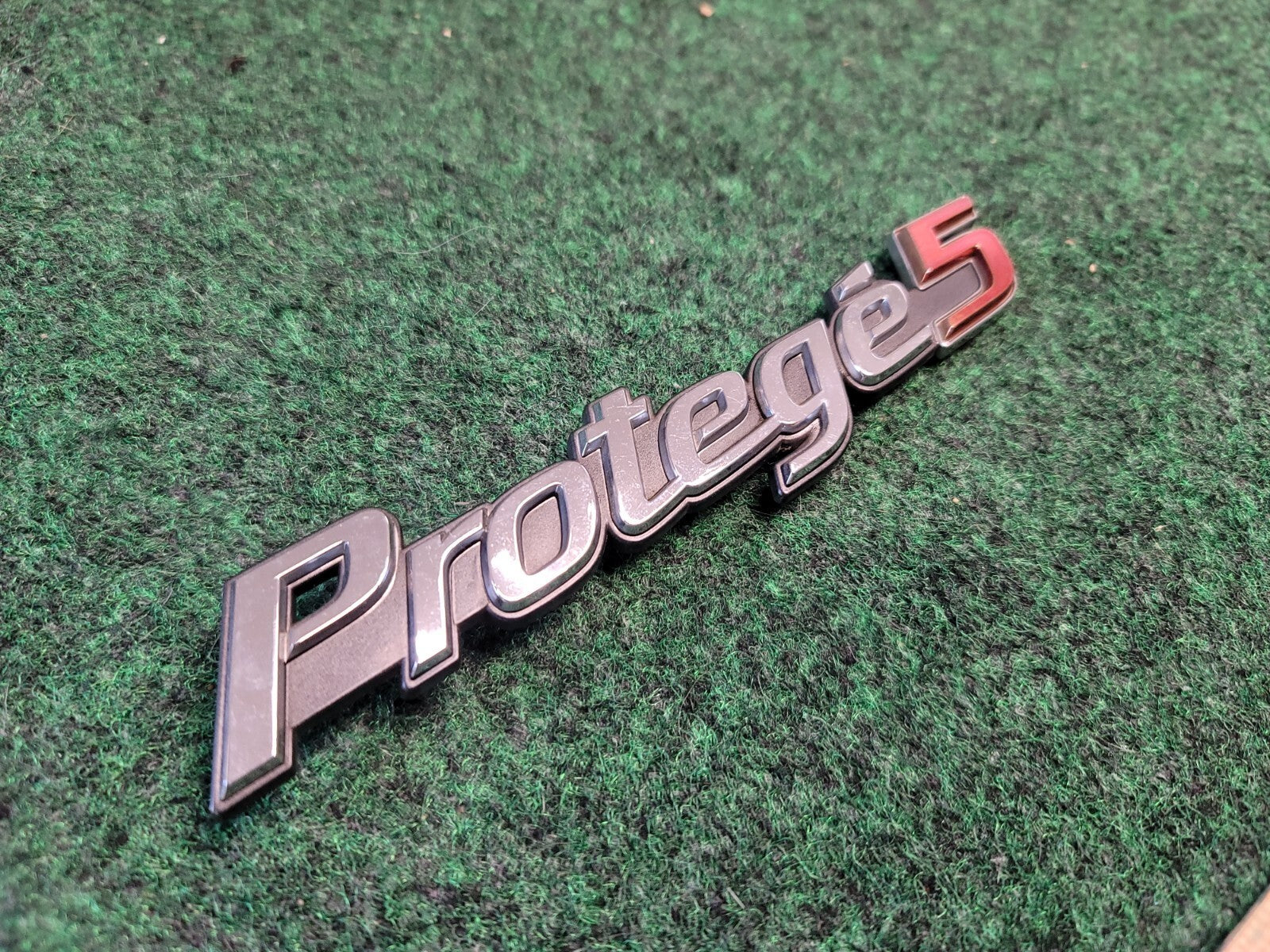 2002-2003 Mazda Protege5 Rear Trunk Emblem Badge Nameplate Chrome OEM 7L1