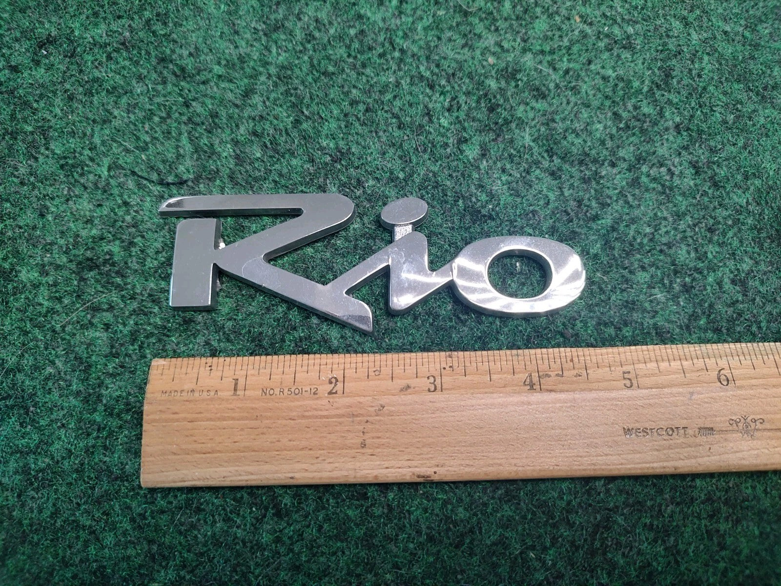 2006-2011 KIA RIO REAR TRUNK LID CHROME EMBLEM LOGO BADGE 1S3