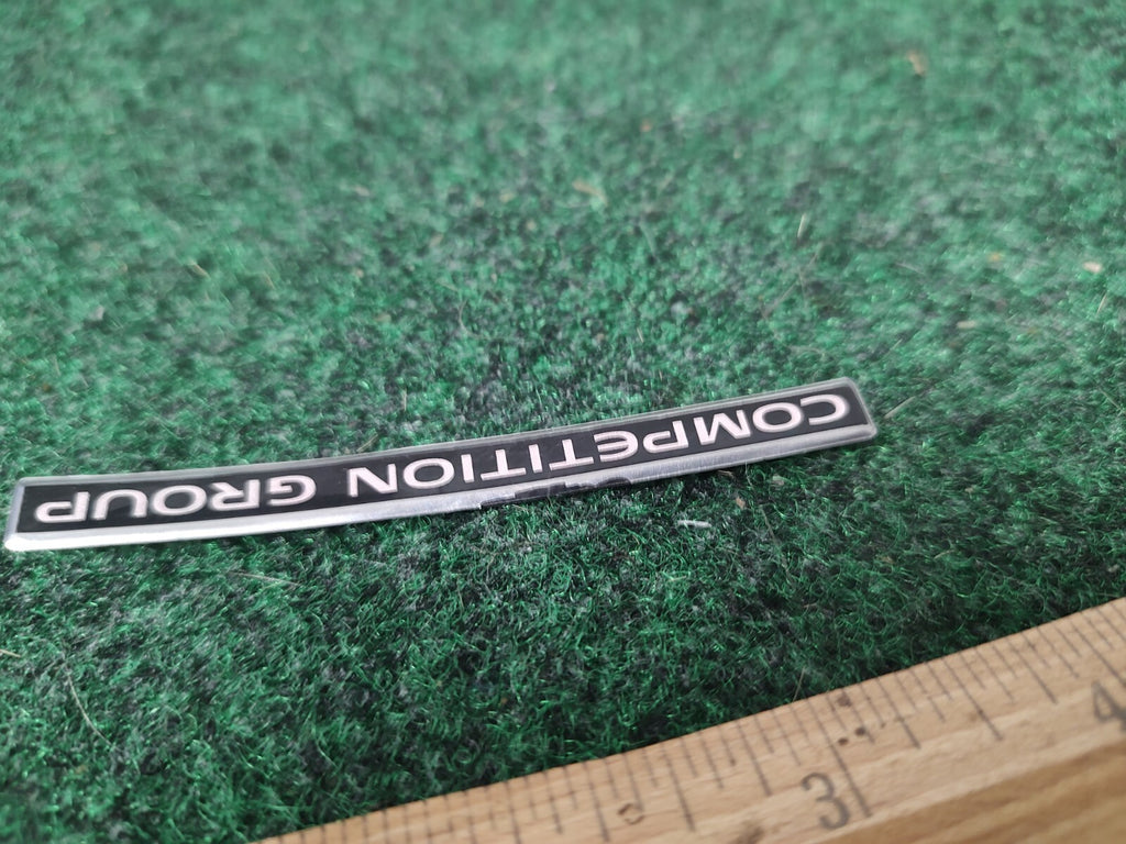 Car Truck Rear Lid COMPETITION GROUP Emblem Badge Sticker NAME PLATE 1M4