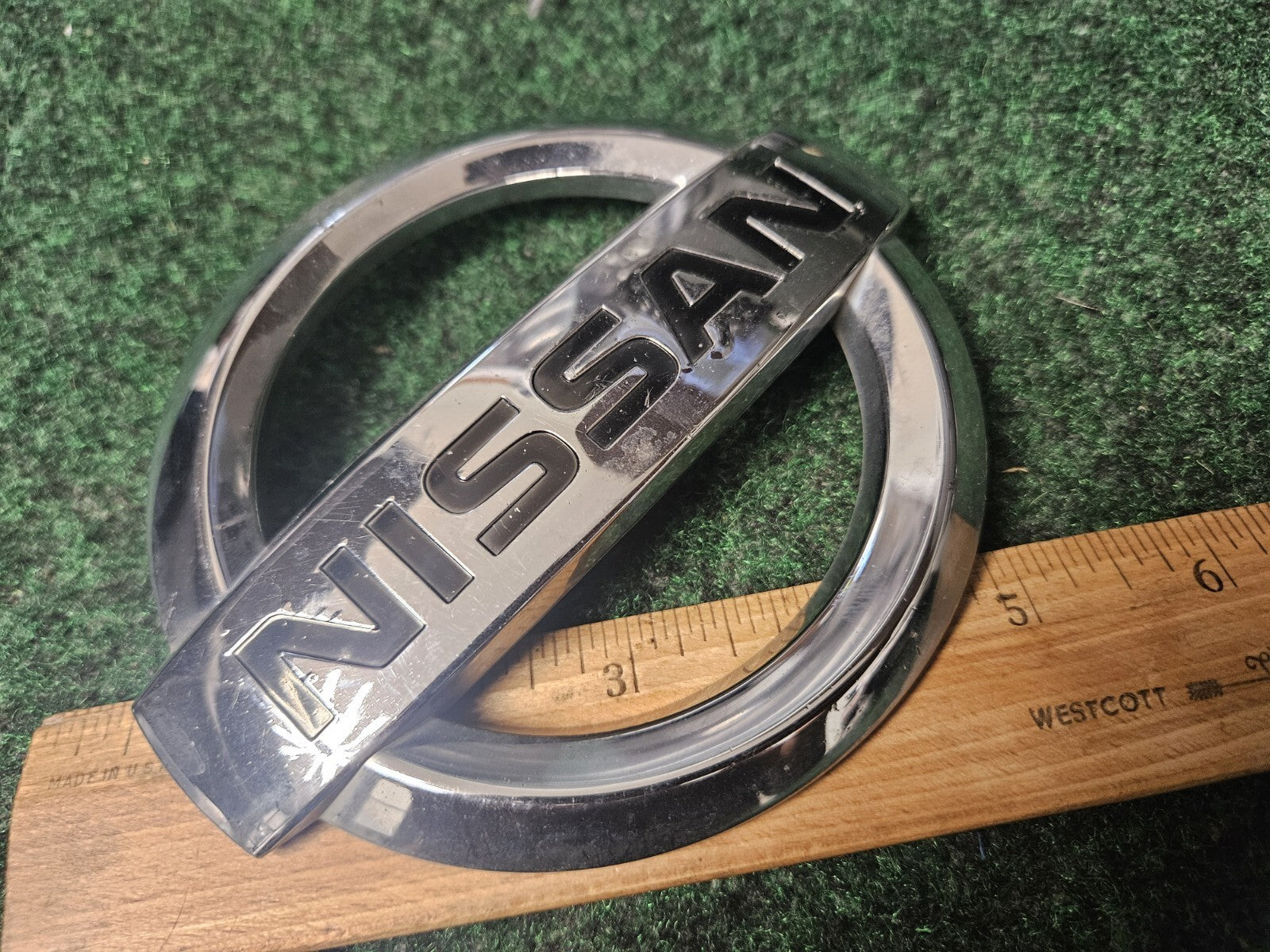 Nissan Emblem OEM Logo Name Plate Nameplate Badge 5" 2L3
