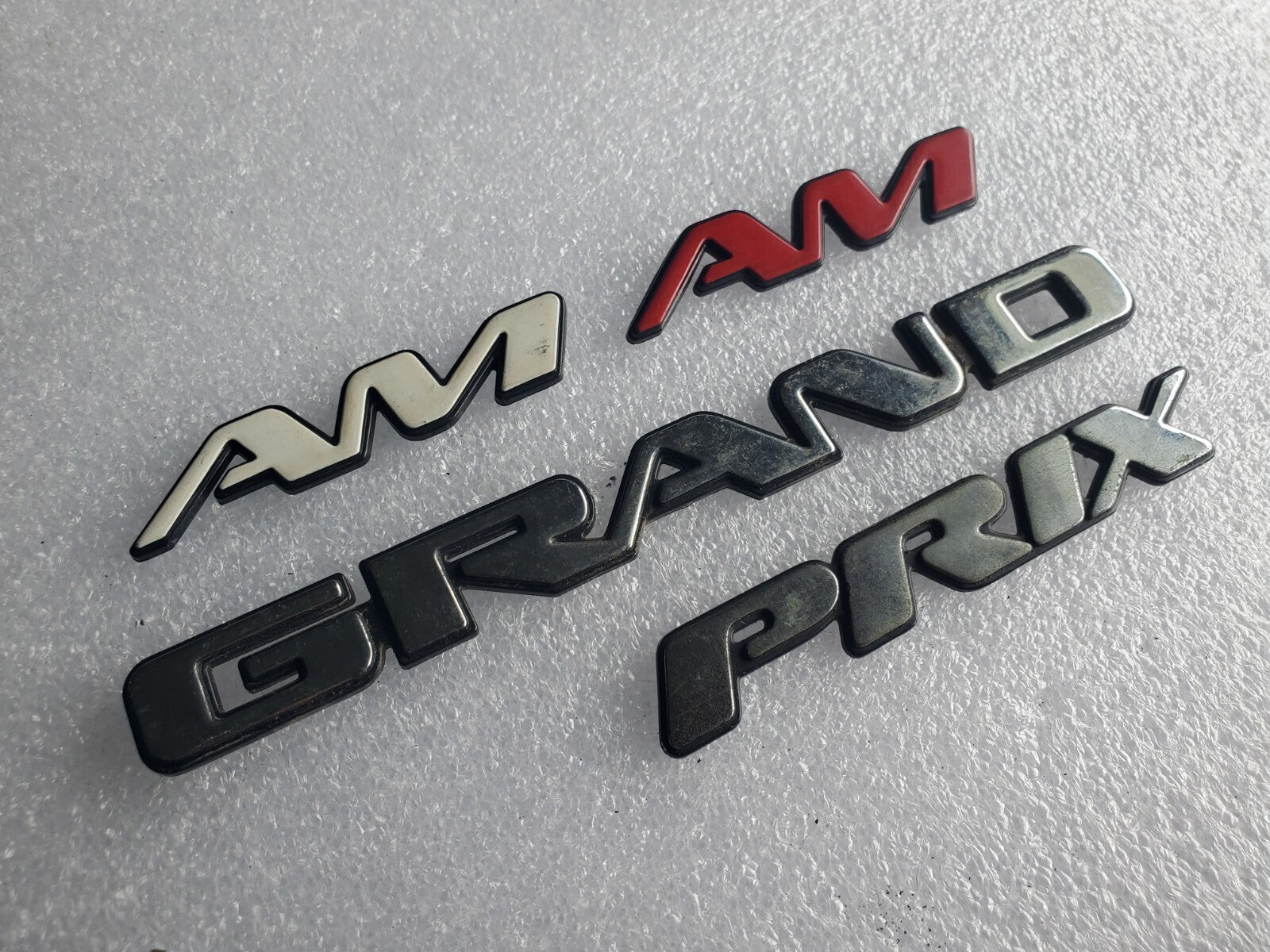 (4) Pontiac OEM Grand Am Prix Emblem Badge Logo Nameplate Name Plate VNTG