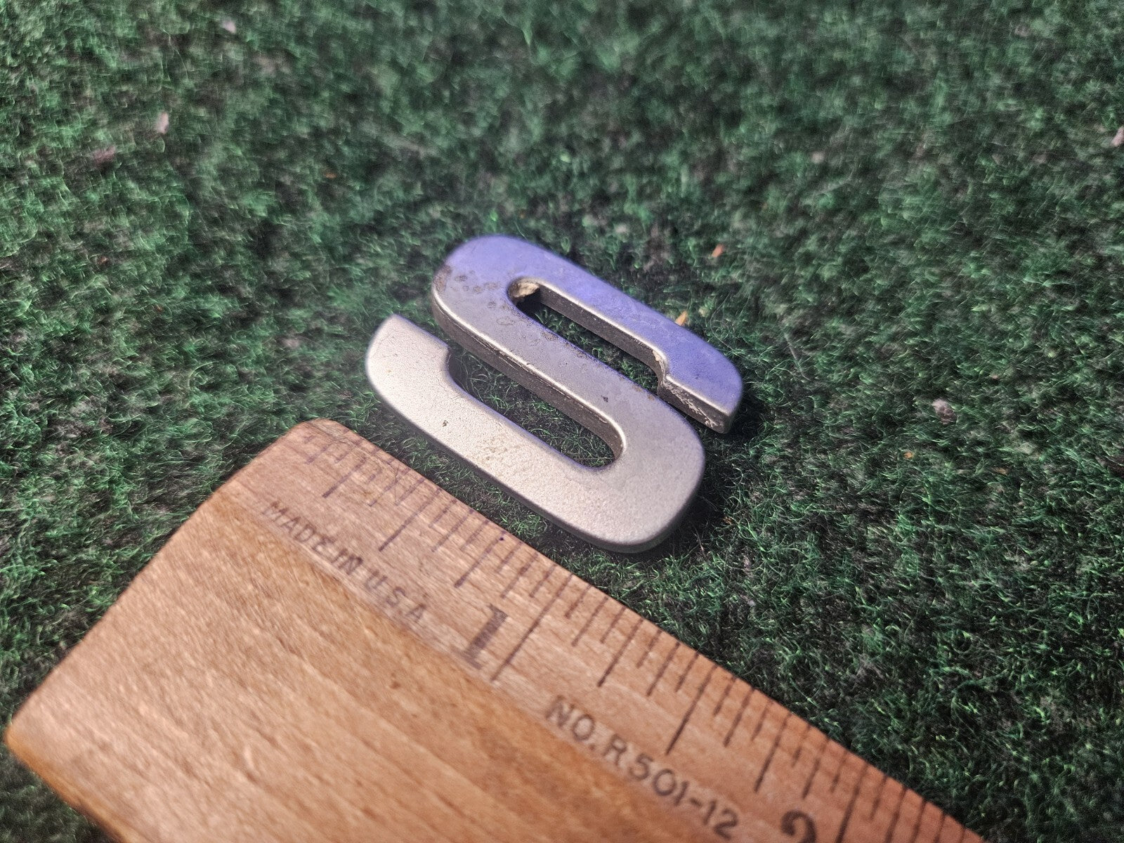 OEM "S" Silver Individual Letter Lettering Emblem Badge Logo Nameplate 4M7