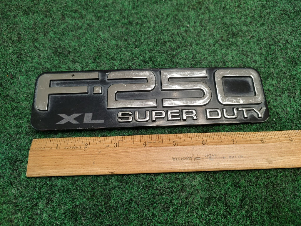 1992-2004 FORD F-250 XL Super Duty Fender Emblem Nameplate Badge OEM 2S3