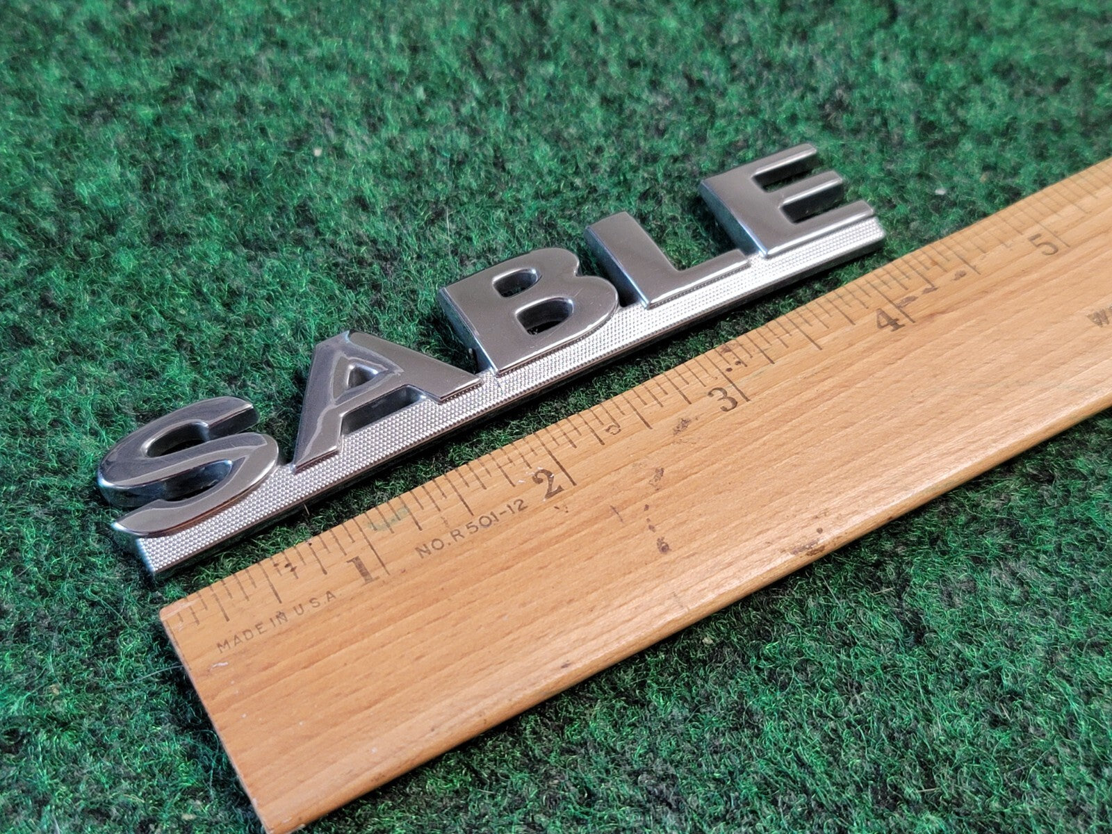 00 01 02 03 MERCURY SABLE REAR GATE LID EMBLEM BADGE SYMBOL LOGO OEM 4S8