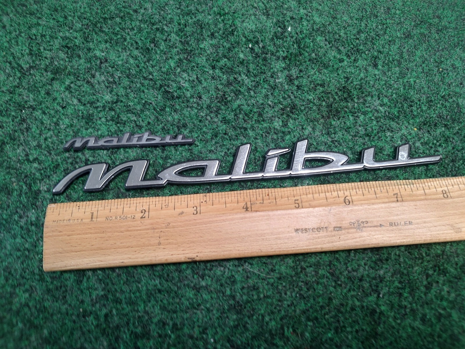 2 1997-2003 Chevy Malibu Chrome Rear Emblem Badge Logo Nameplate Name Plate 3S7