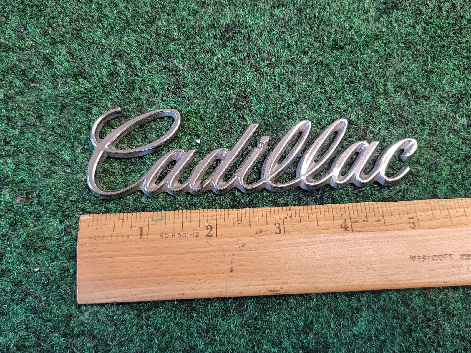 94 95 96 97 98 99 CADILLAC CHROME DEVILLE SEVILLE REAR TRUNK EMBLEM BADGE 1M6