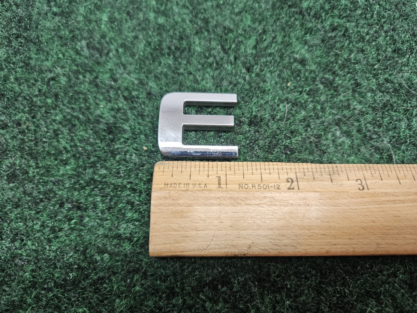 OEM "E" Chrome Individual Letter E Lettering Emblem Badge Logo Sign Name 7S7