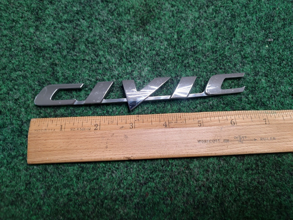 1996-2010 Honda Civic Emblem Logo Letter Badge Trunk Rear Chrome Name Plate 1S1