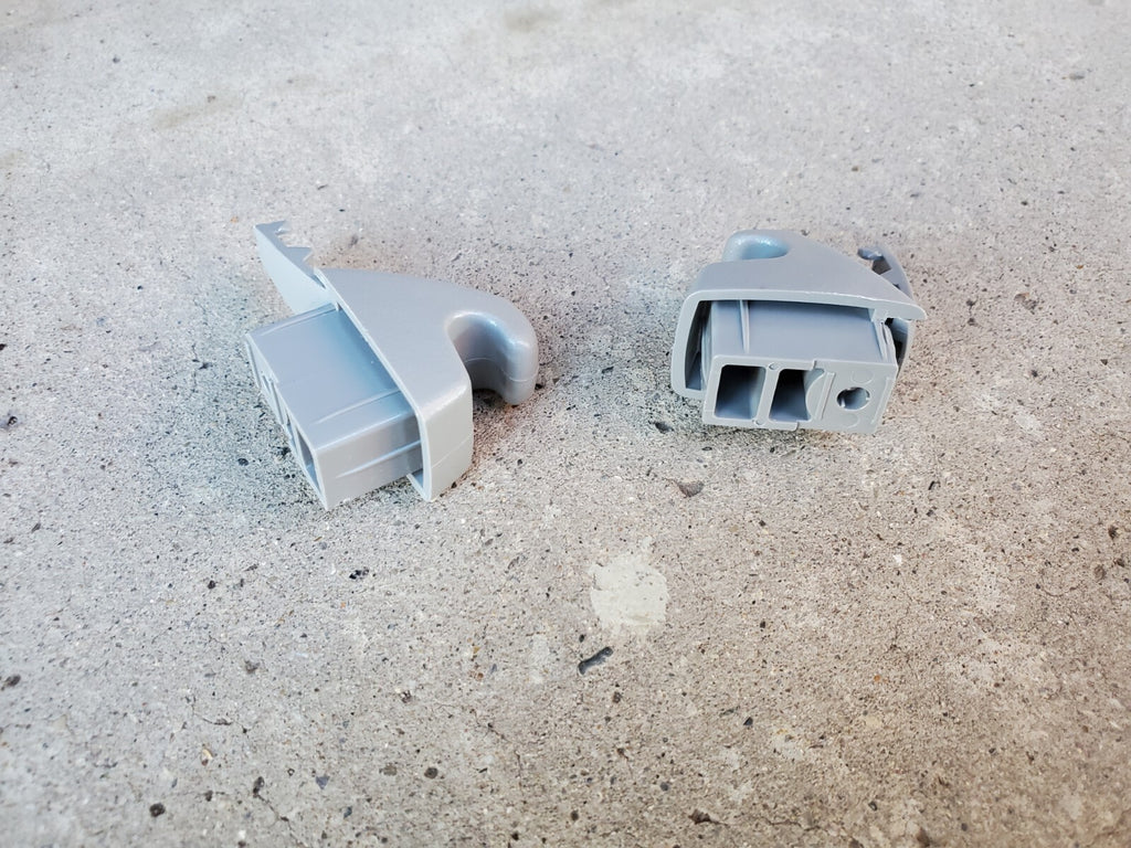 2007-2012 GMC Acadia SLT Sunvisor clip retainer holder OEM Sun Visor Gray 2, Set