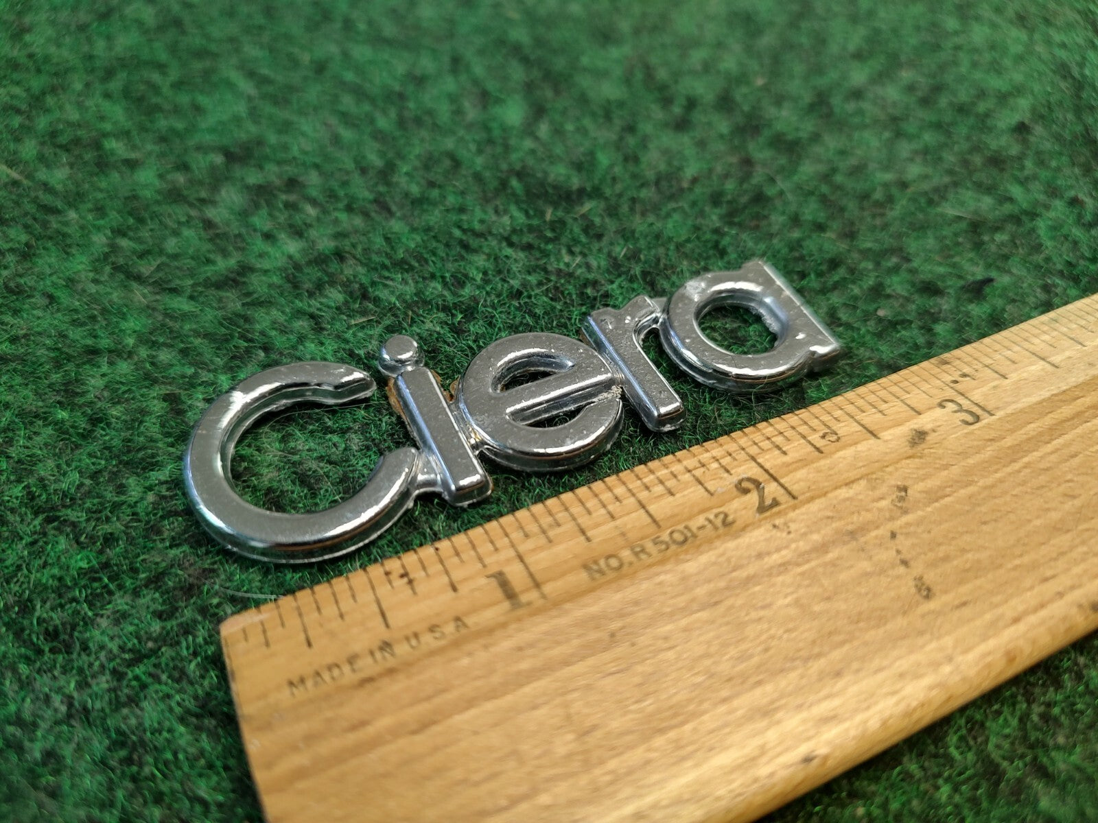 OEM Oldsmobile CIERA Emblem Badge Nameplate Metal Chrome Script Car Auto 1S7