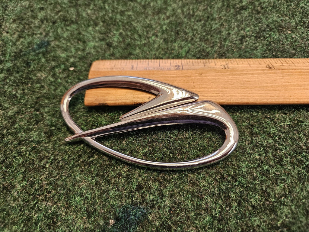 Vintage OLDSMOBILE Chrome EMBLEM SYMBOL BADGE OEM Nameplate Logo 4" 5M4