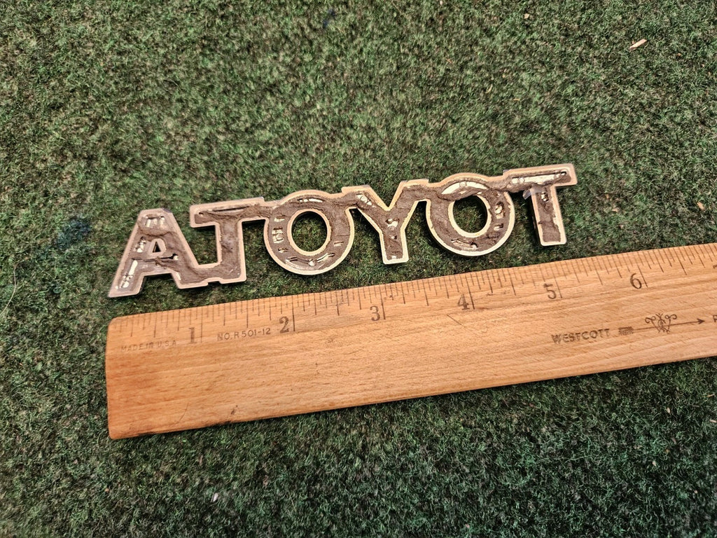 Toyota Rear Trunk Lid Emblem Name Plate Nameplate 5.5" Chrome OEM 5M4