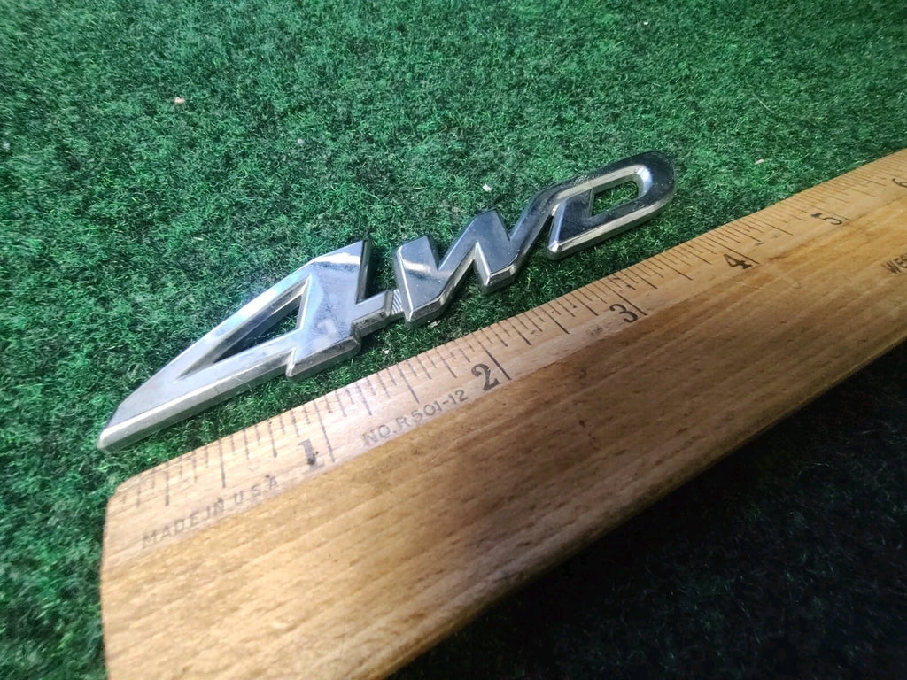Toyota 4WD REAR GATE SIDE EMBLEM LOGO BADGE NAME PLATE 4S3