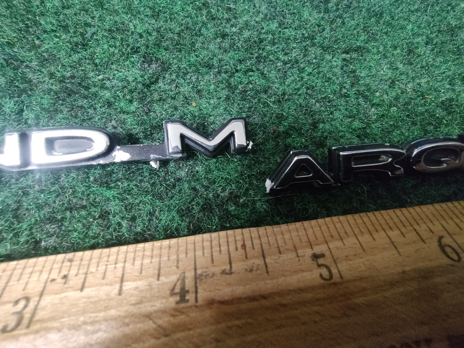 98 99 00 01 02 MERCURY GRAND MARQUIS GS REAR EMBLEM LOGO BADGE SYMBOL Chrome 8L3