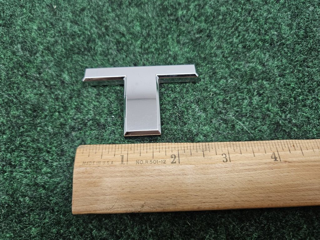 OEM "T" Chrome Individual Letter Lettering Emblem Badge Logo Nameplate T 3D 7S7