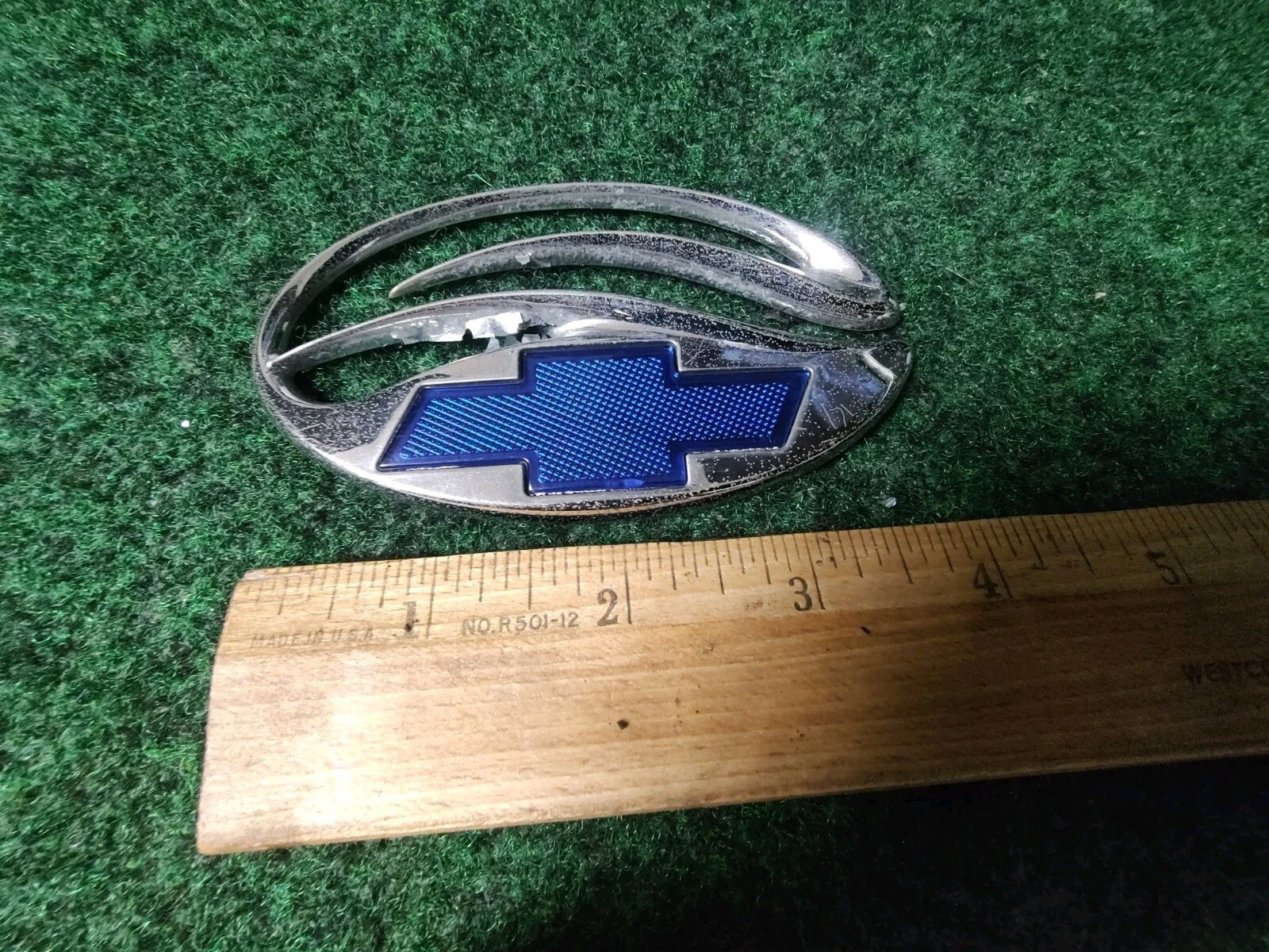 Chevrolet Malibu Chrome Blue Trunk Lid Emblem Badge OEM Logo Nameplate 1S3