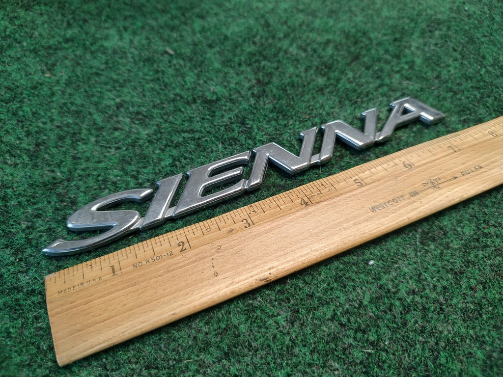 07 08 09 10 TOYOTA SIENNA  REAR LID GATE CHROME EMBLEM LOGO BADGE SIGN OEM 3S8