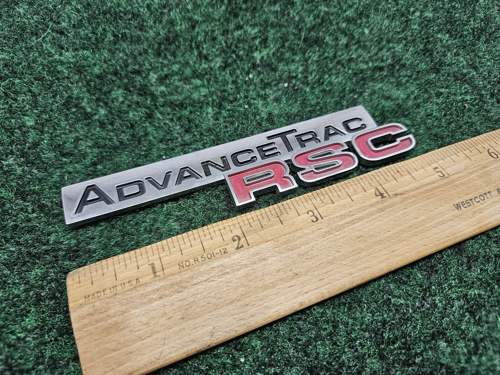 Ford Expedtion Explorer Rear Chrome ADVANCE TRAC RSC NAMEPLATE Emblem GL2