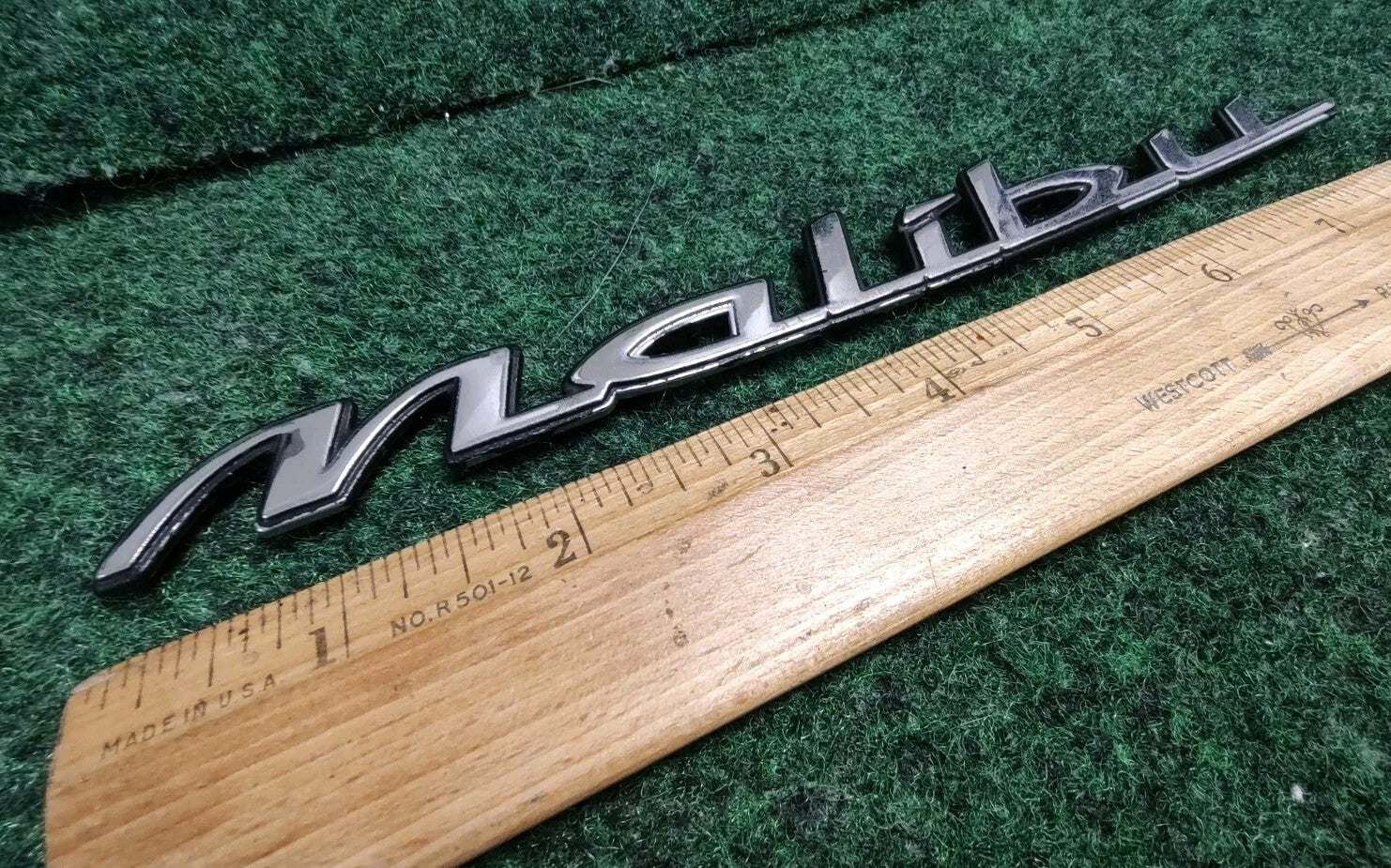 1997-2003 Chevy Malibu Chrome Rear Emblem Badge Logo Nameplate Name Plate 5S5
