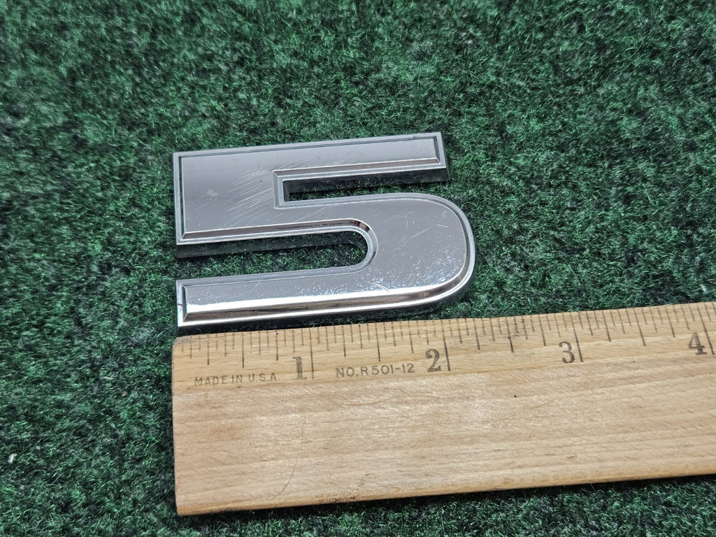 OEM 3D "5" Chrome Dodge Number Lettering Emblem Badge 3D Logo Nameplate 2S6
