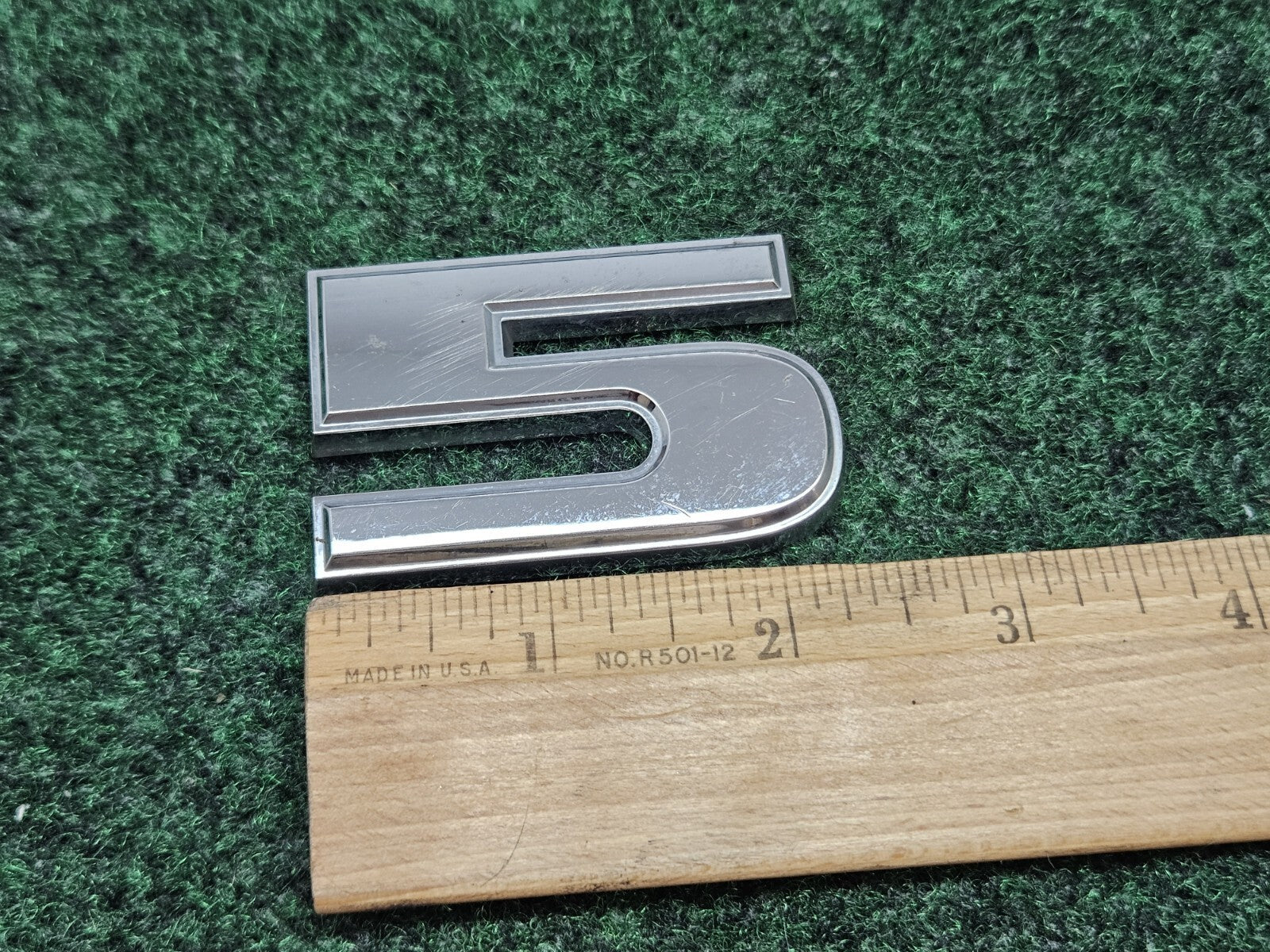 OEM 3D "5" Chrome Dodge Number Lettering Emblem Badge 3D Logo Nameplate 2S6