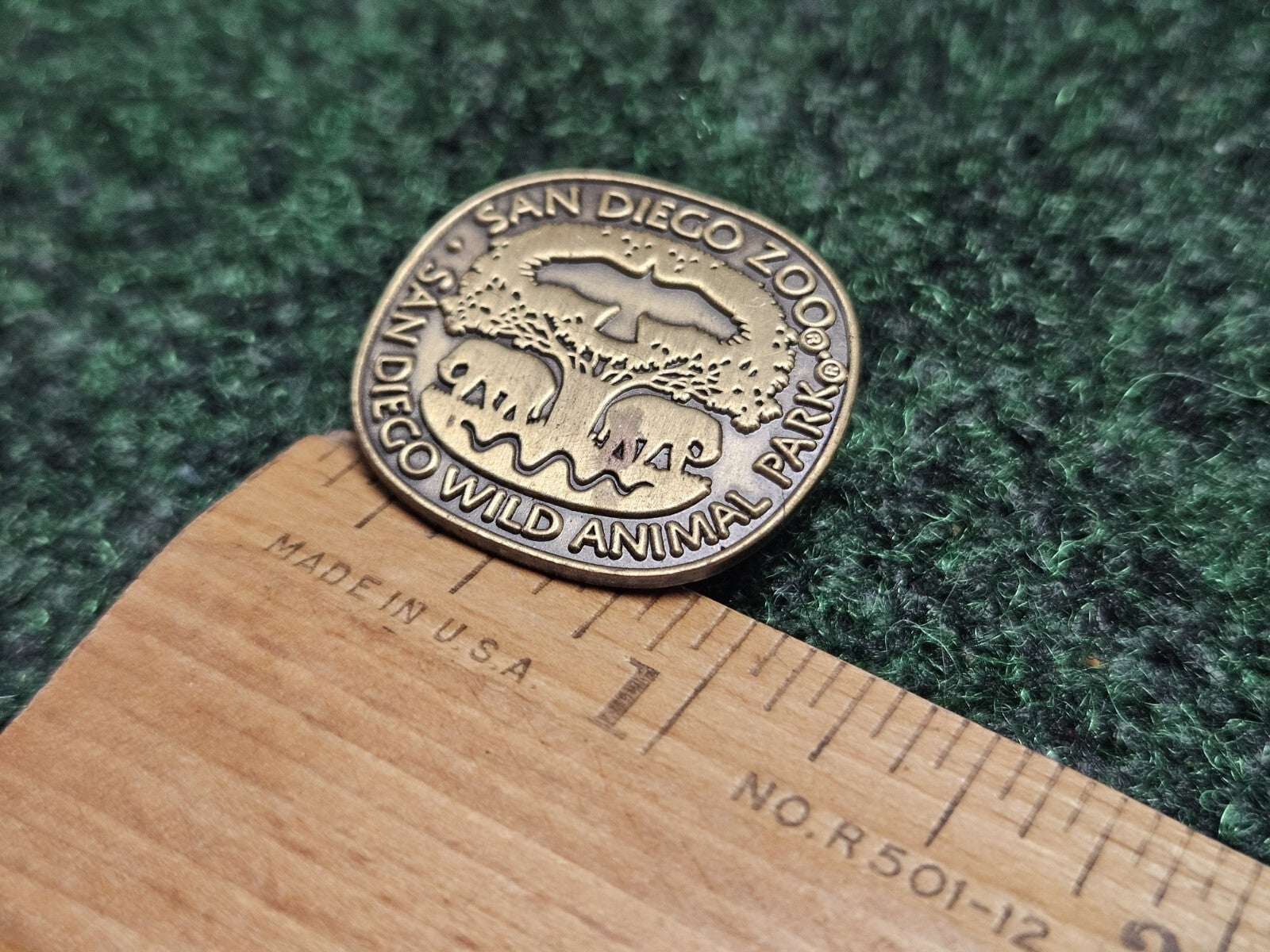 Vintage San Diego Zoo & Wild Animal Park California Souvenir Enamel Pin