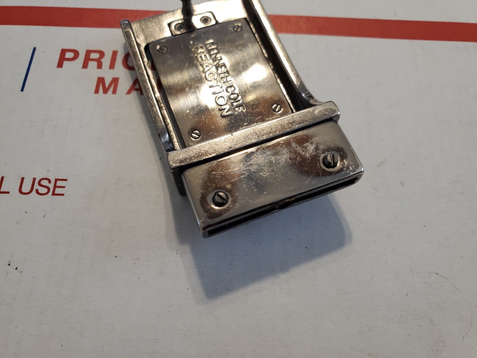 Men's Kenneth Cole Reaction Reversable Silver Belt Buckle 4L4