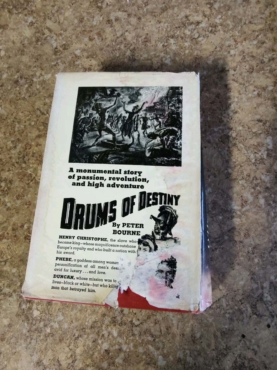 Drums Of Destiny A Novel By Peter Bourne 1947 HCDJ B12