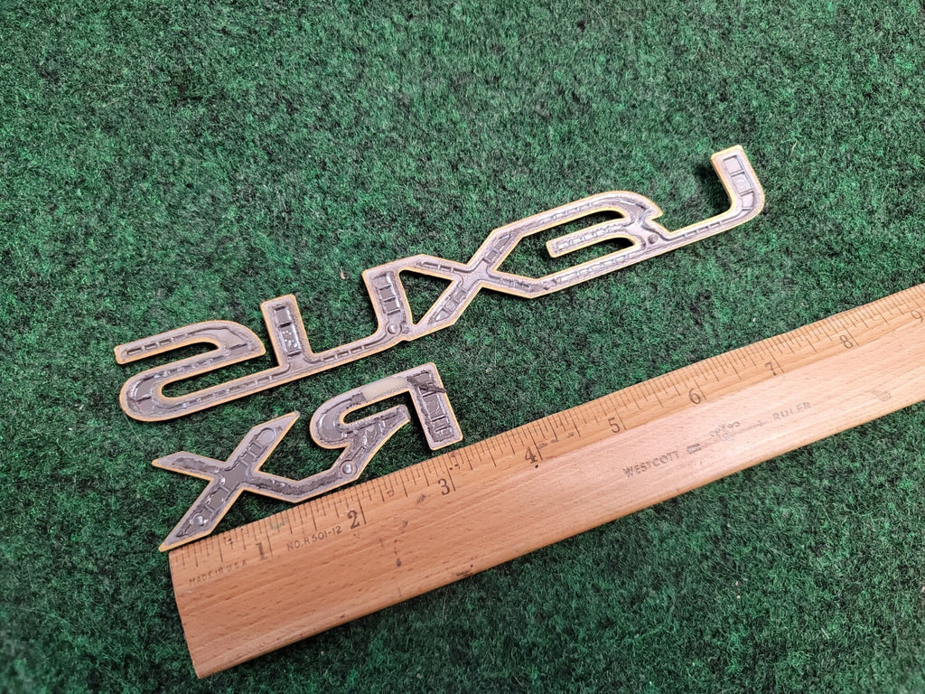 1999-2003 Lexus RX Rear Tail Lift Gate Tailgate Nameplate Emblem Gold OEM 1M8