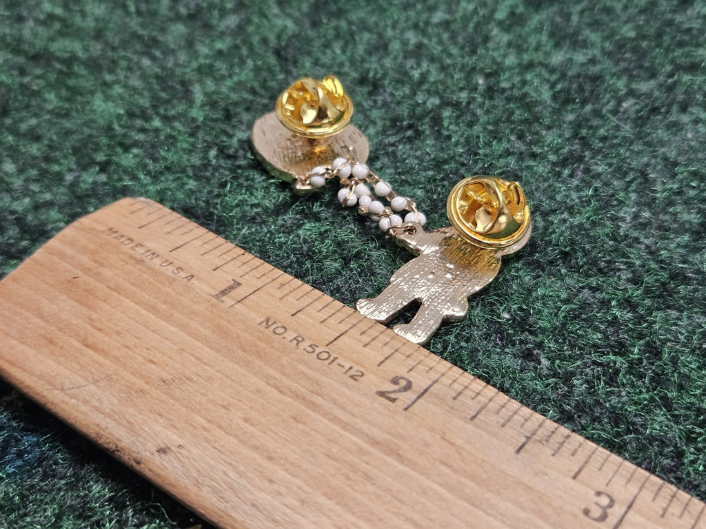 Girl With Balloon Pin Enamel Lapel Brooch