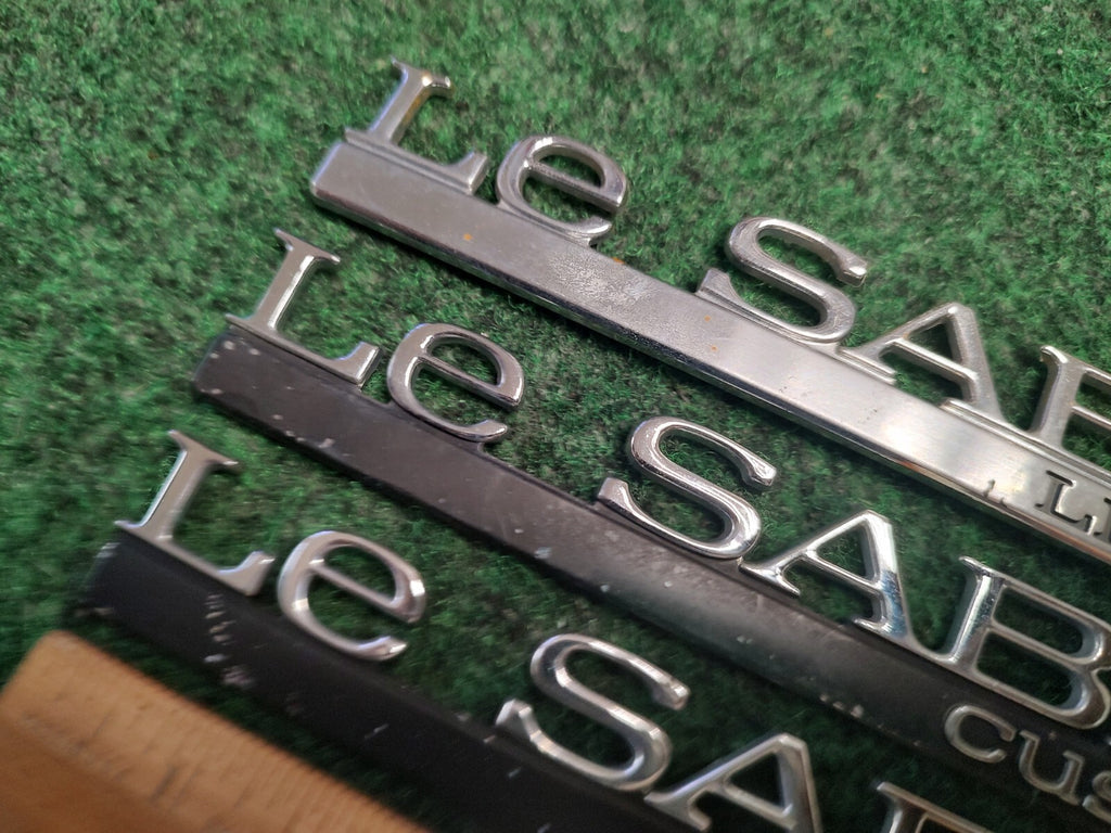 (3) BUICK LESABRE LIMITED Custom REAR LID SIDE EMBLEM LOGO BADGE SYMBOL OEM 4S9